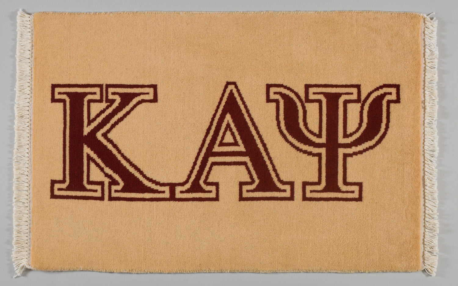Kappa Alpha Psi Rug Cream - Navy Banner Guy